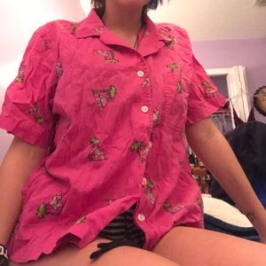 Hawaiian Cropped Buttondown
